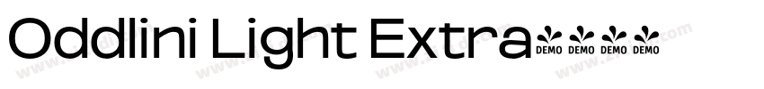 Oddlini Light Extra字体转换